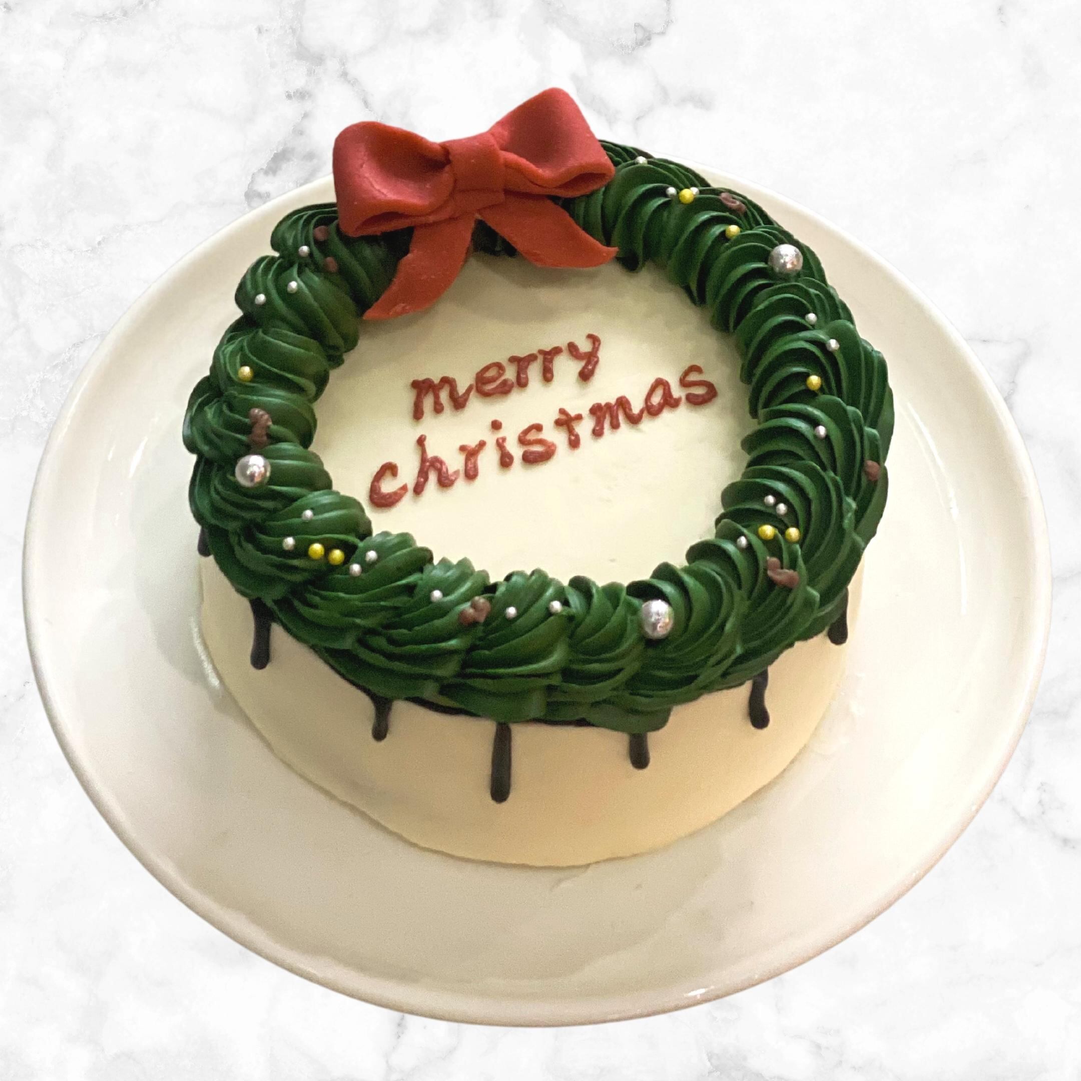 12 15受付終了 クリスマスケーキ リース Notequal By 2