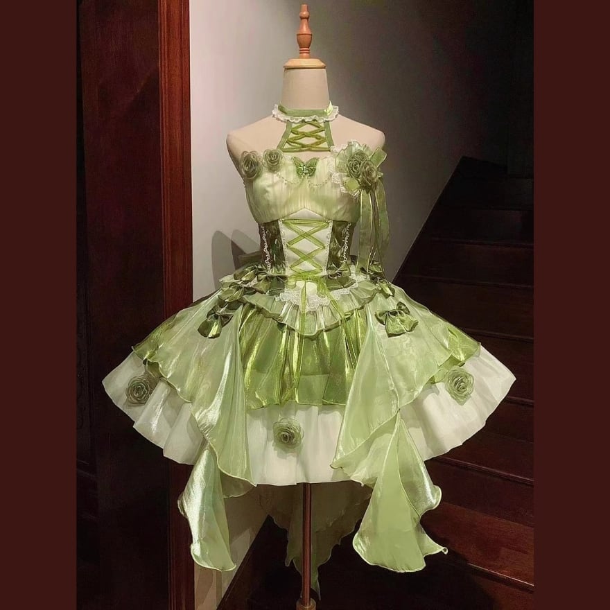 SEASONZ ドレス ホルターネック プリンセスドレス キラキラ衣装