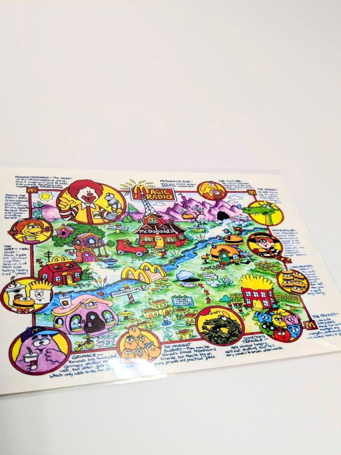 【 McDonald （マクドナルド） 】(AP0014) マクドナルドランドの地図   POST CARD ポストカード〚アメリカン雑貨 アメトイ〛