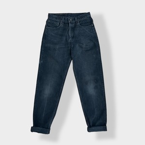 【LEVI'S】90s USA製 550 ブラックデニム ジーパン ジーンズ W32 L36 ボタン裏 刻印553 サンベニート工場 テーパード リーバイス ヴィンテージ 雰囲気系 黒 US古着