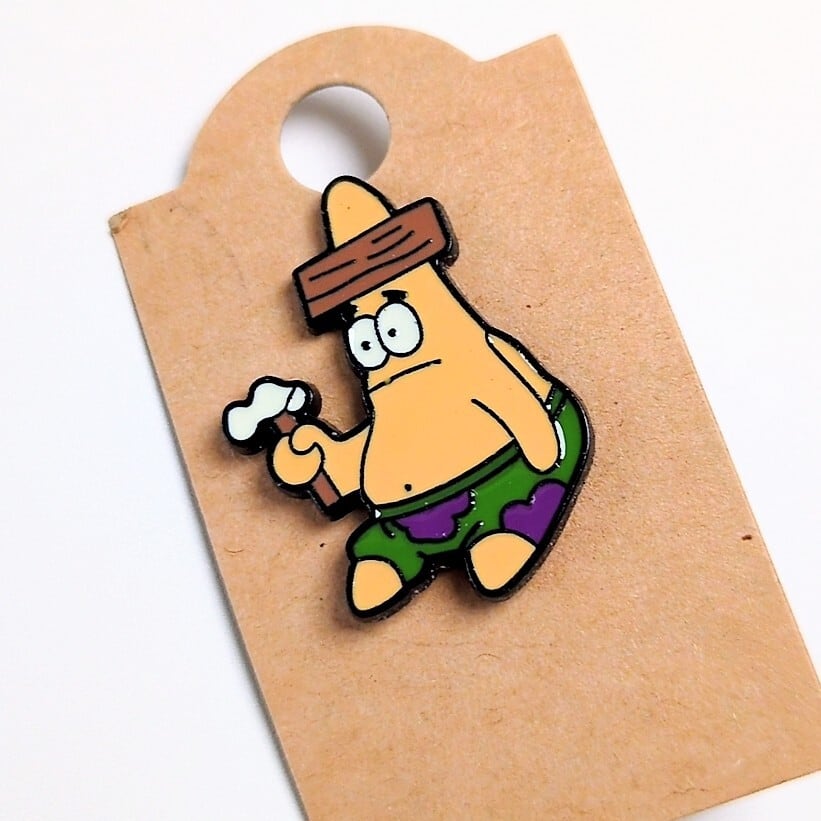 ♧ 送料無料! ★ピンズ PINS★ピンバッジ 【 SpongeBob SquarePants(スポンジボブ)】 パトリック〚アメリカン雑貨 アメトイ〛