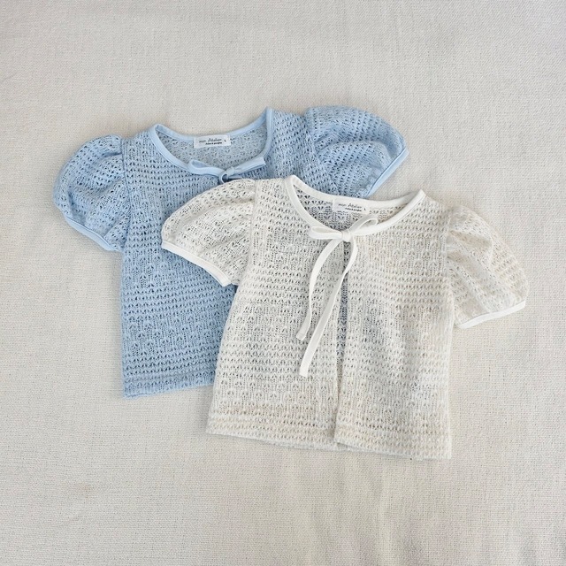 Mon Atelier［取寄］blooming ribbon cardigan 26summer
