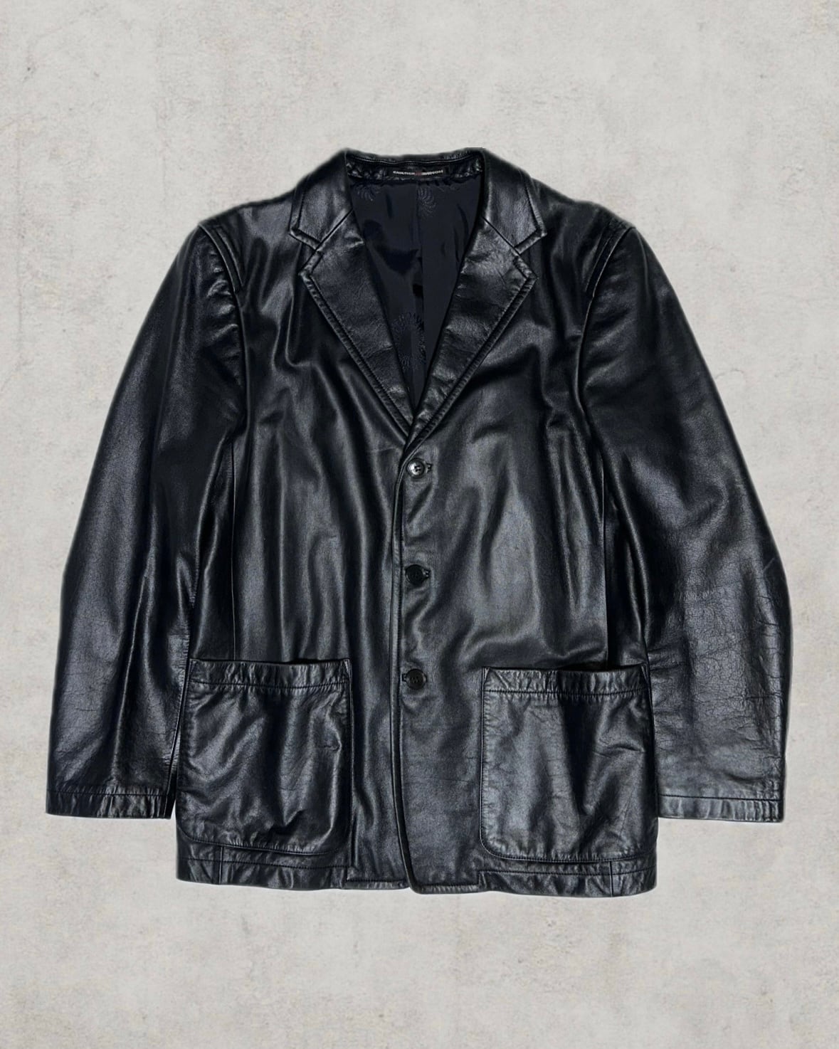 GAULTIER HOMME objet Leather Jacket | Jurell