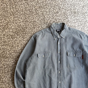 STUSSY / 80’s- Hickory shirt size L