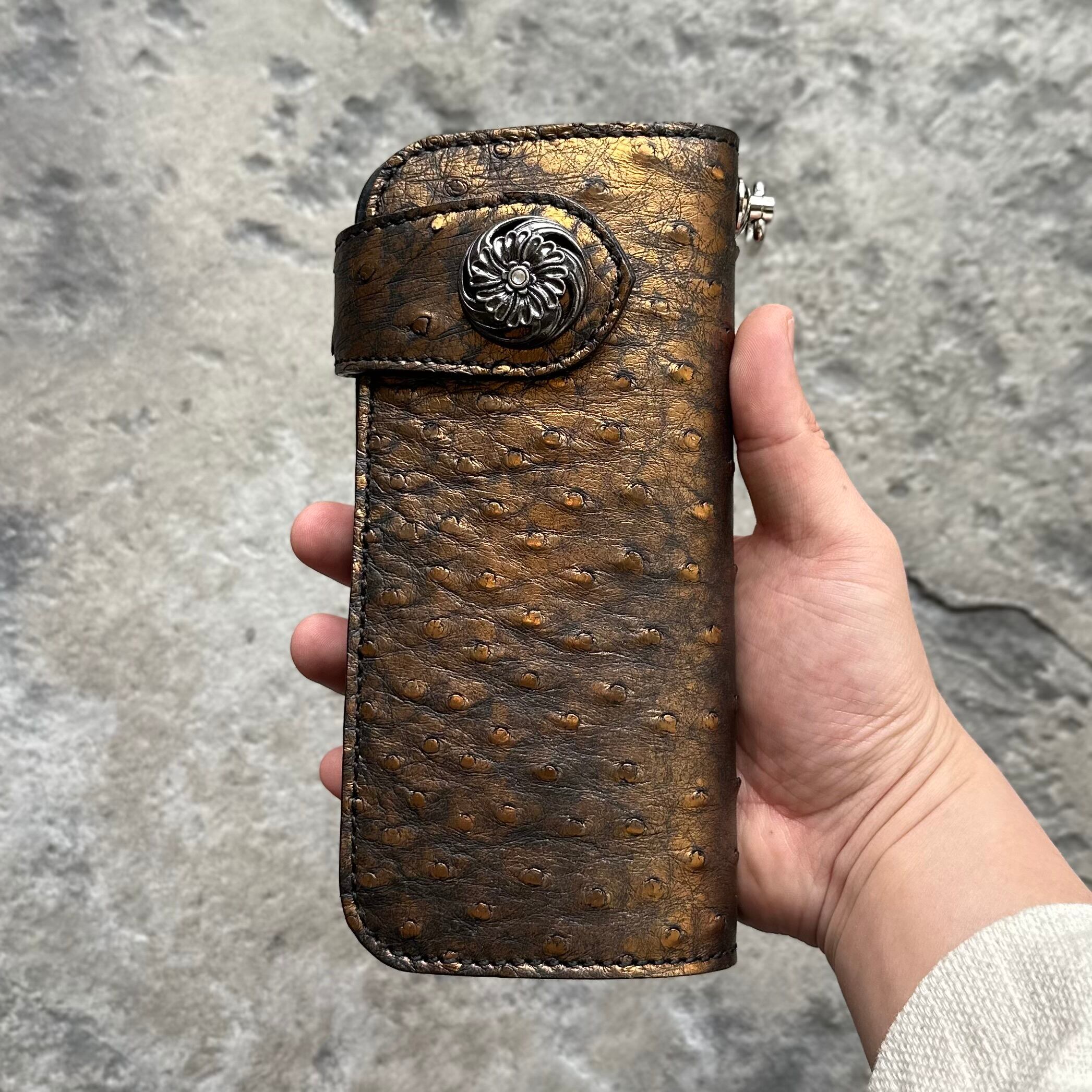 限定商品】ライダースウォレット アリゾナフローラル オーストリッチ  