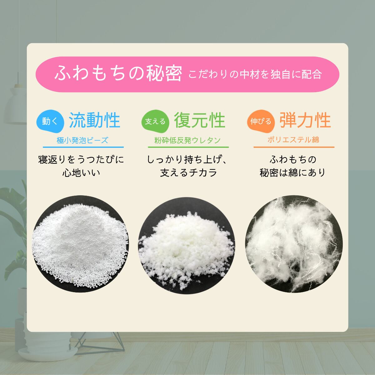 女神の無重力まくらFuwamochiくつろぎマルチピロー | flefima