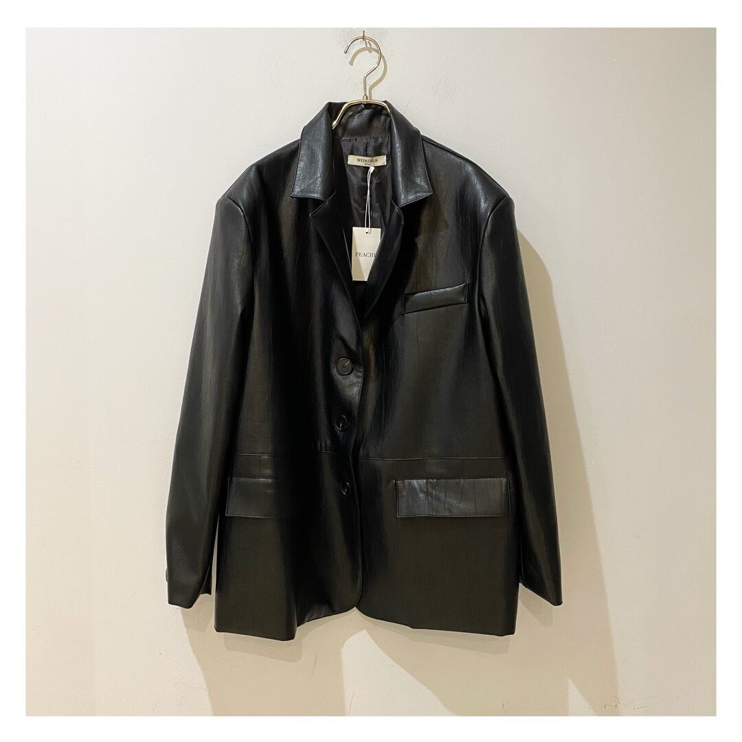 leather tailored jacket