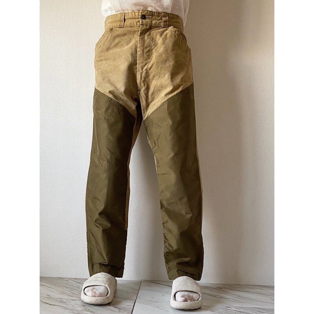 60s〜70s sears duck cotton nylon switching hunting pants | protocol