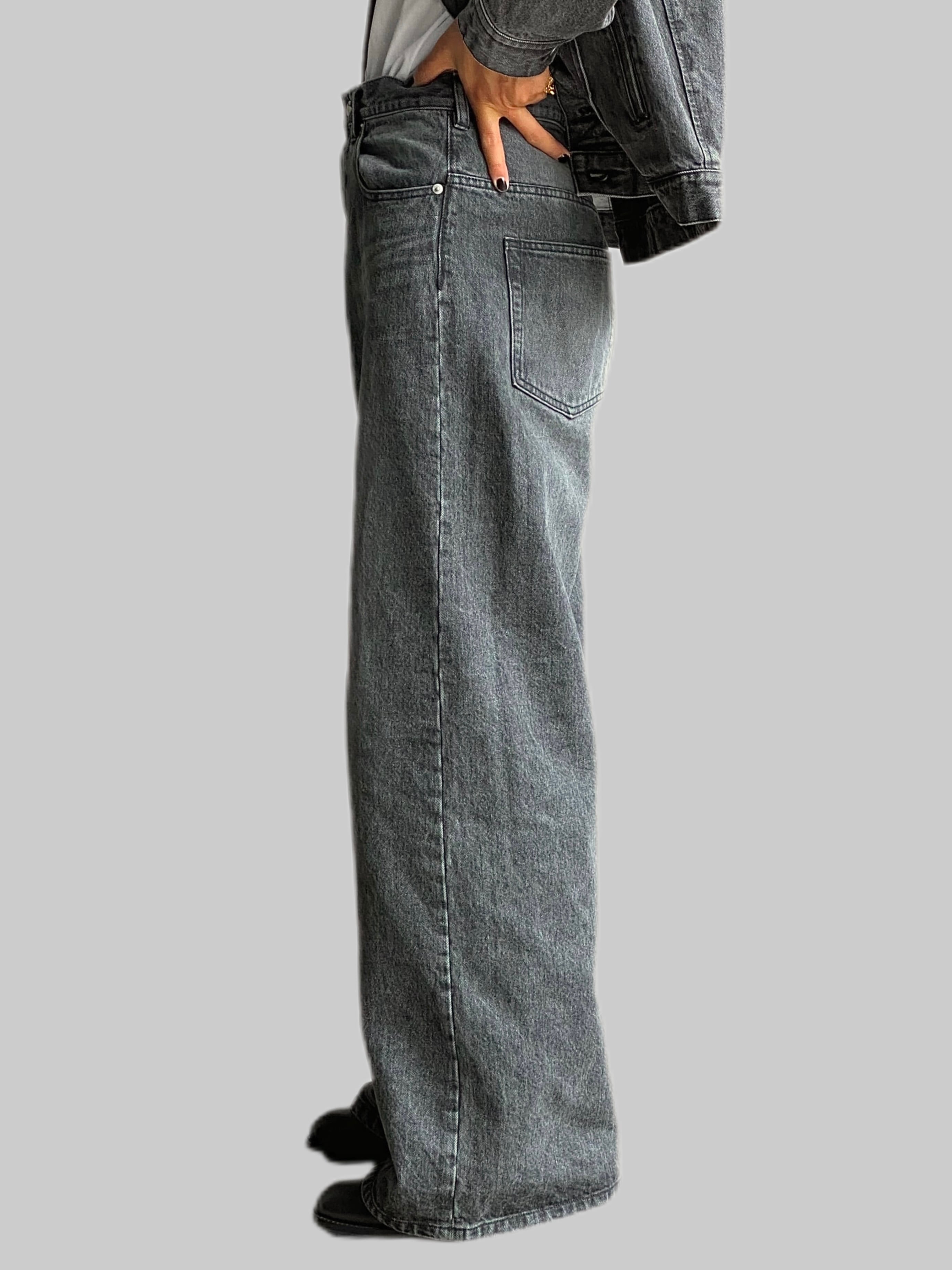 GEN IZAWA / Super buggy denim pants (black-wash) | TUNAGI JAPAN GEN IZAWA / Super buggy denim pants (black-wash) | TUNAGI JAPAN