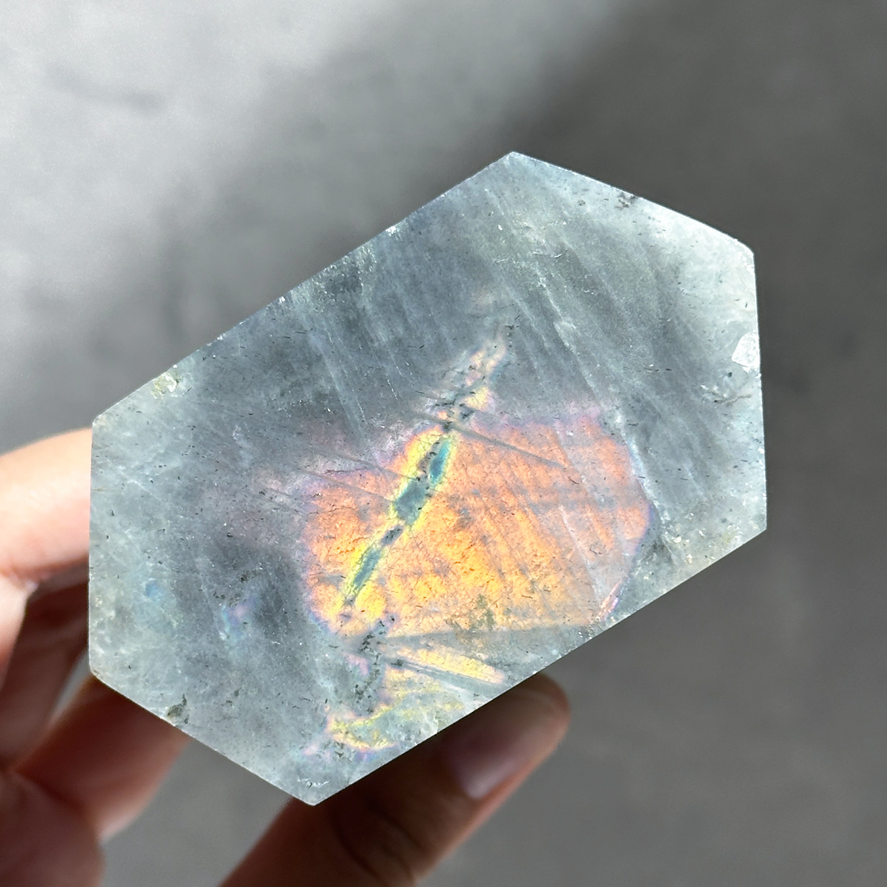 グレーのラブラドライト タワー11◇ Labradorite ◇天然石・鉱物