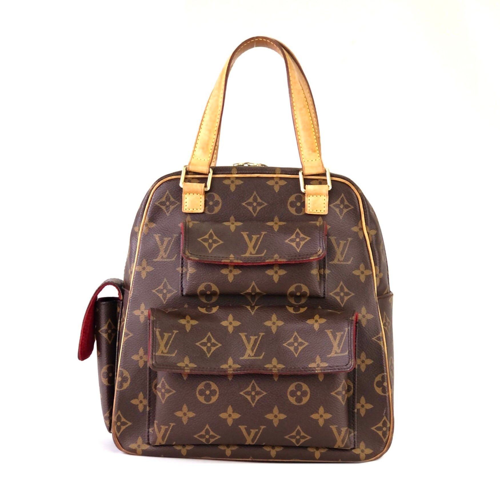 ルイヴィトン ハンドバッグ エクサントリ シテ M51161  モノグラム ライン レザー LOUIS VUITTON   | ブランド シンプル 茶 ブラウン ビトン レディース バック ABランク