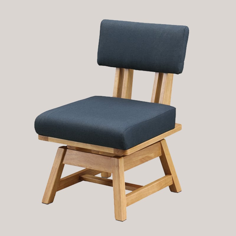 ダイニングチェア 回転 回転チェア 360度回転 木製チェア ファブリック座面 北欧 和モダン ナチュラル 椅子 回転椅子 肘無し 1脚 チェア 無垢材 和風 低め ダイニング 食卓椅子 1脚入り 天然木 肘なし mtd-0020