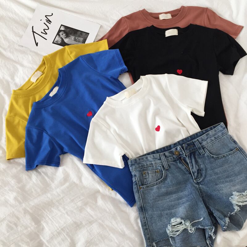 薄手刺繍ベーシックホワイトシャツ レディーススプリングサマーTシャツ 春物 夏物 萌量不足44381533960