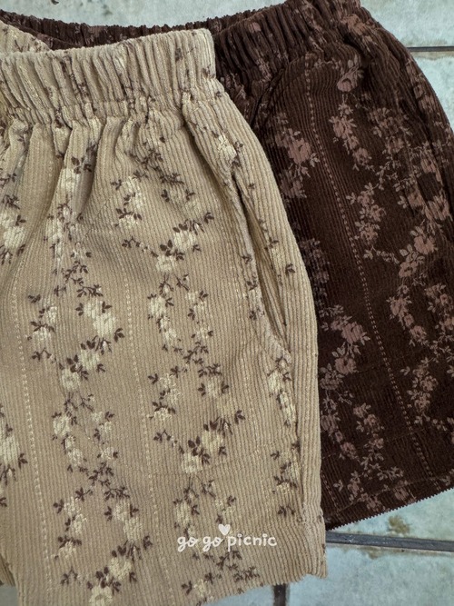 gogo picnic［取寄］ivy corduroy short pants 26autumn