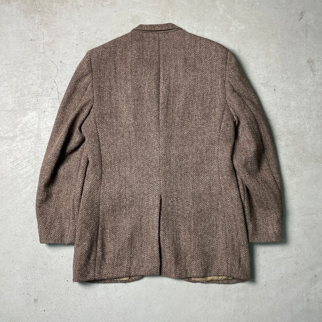 80年代 USA製 HARRIS TWEED ハリスツイード ウールテーラード 