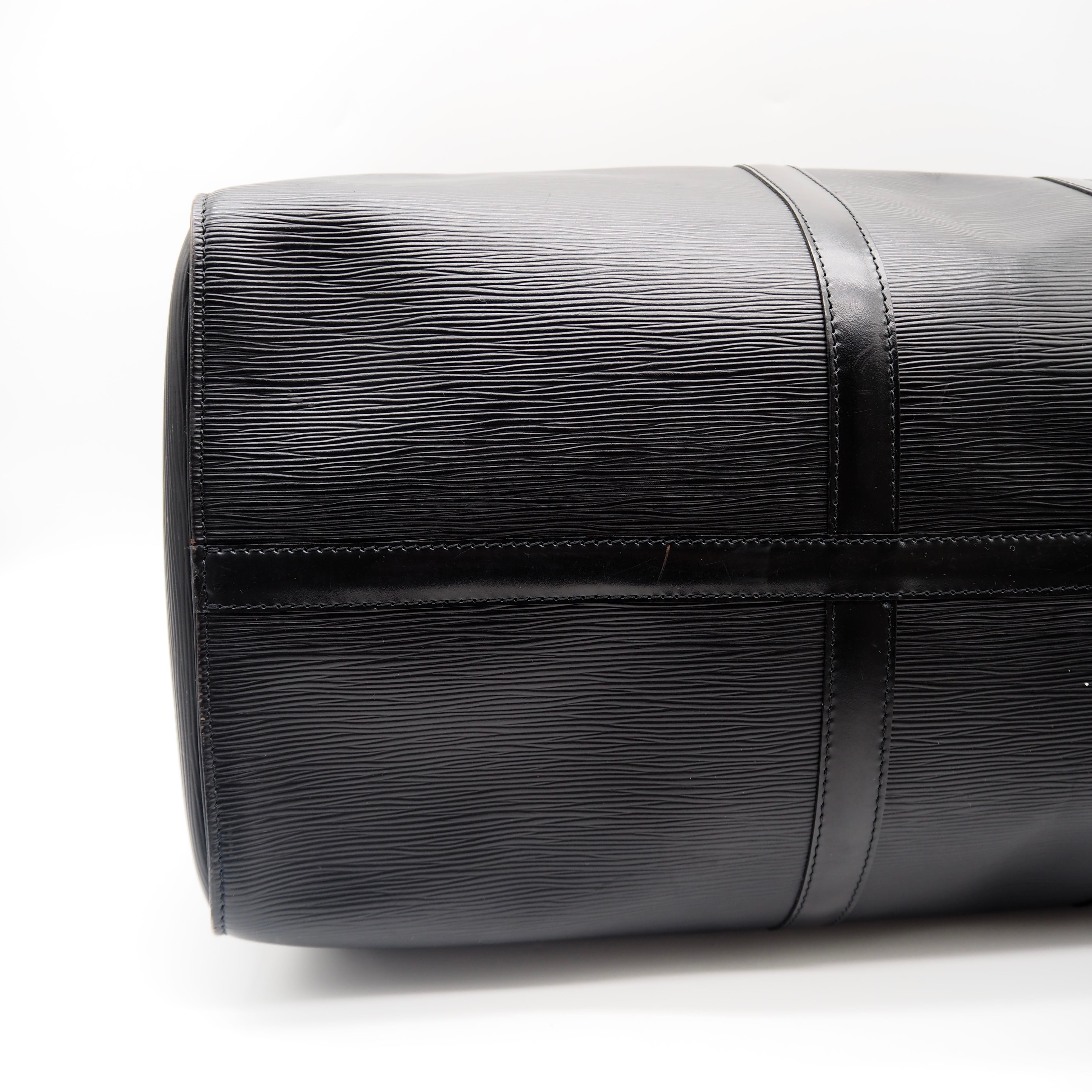 Louis Vuitton エピ ノワール キーポル 50 ボストンバッグ ブラック
