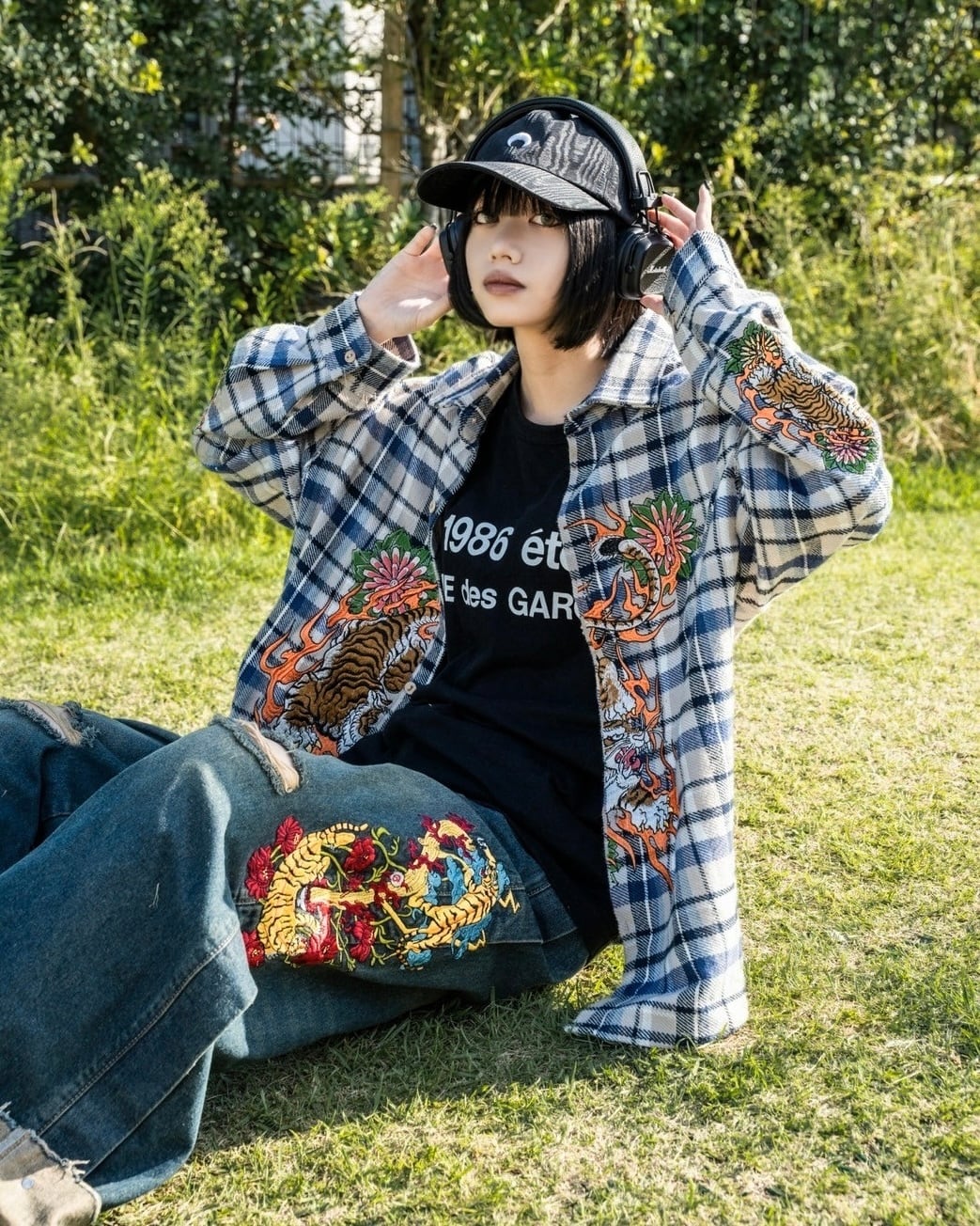 TIGER checked shirt | チュウカタベタイ TIGER checked shirt | チュウカタベタイ