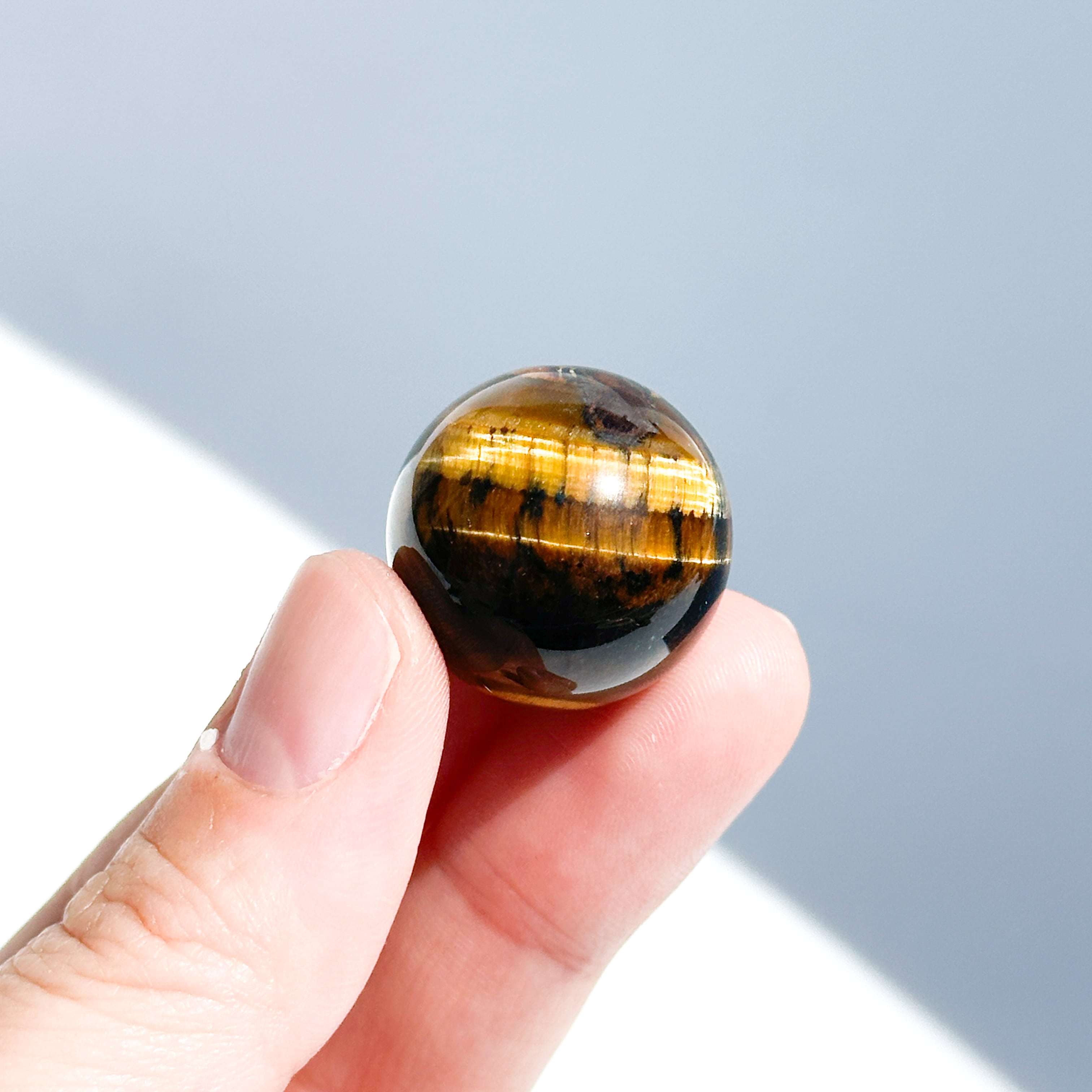 タイガーアイ スフィア（丸玉）51◇ Tiger's eye ◇天然石・鉱物