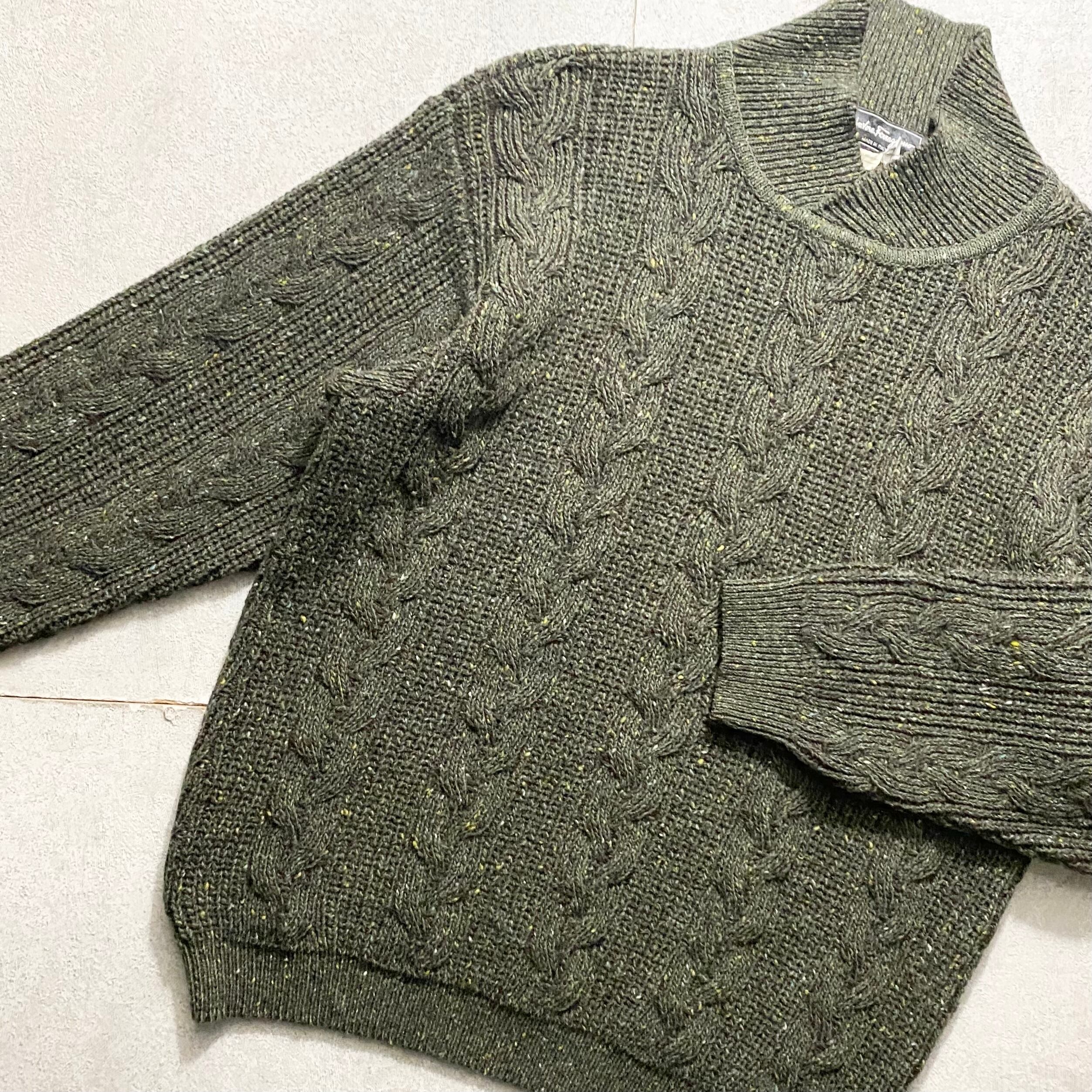 Salvatore Ferragamo☆フェラガモ　ヴァラ☆ウール100 ニット vintage SALVATORE FERRAGAMO cable knit sweater | NOIR ONLINE