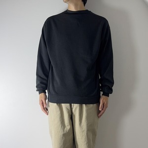 90s JERZEES  sweatshirt solid black "made in USA" L 古着