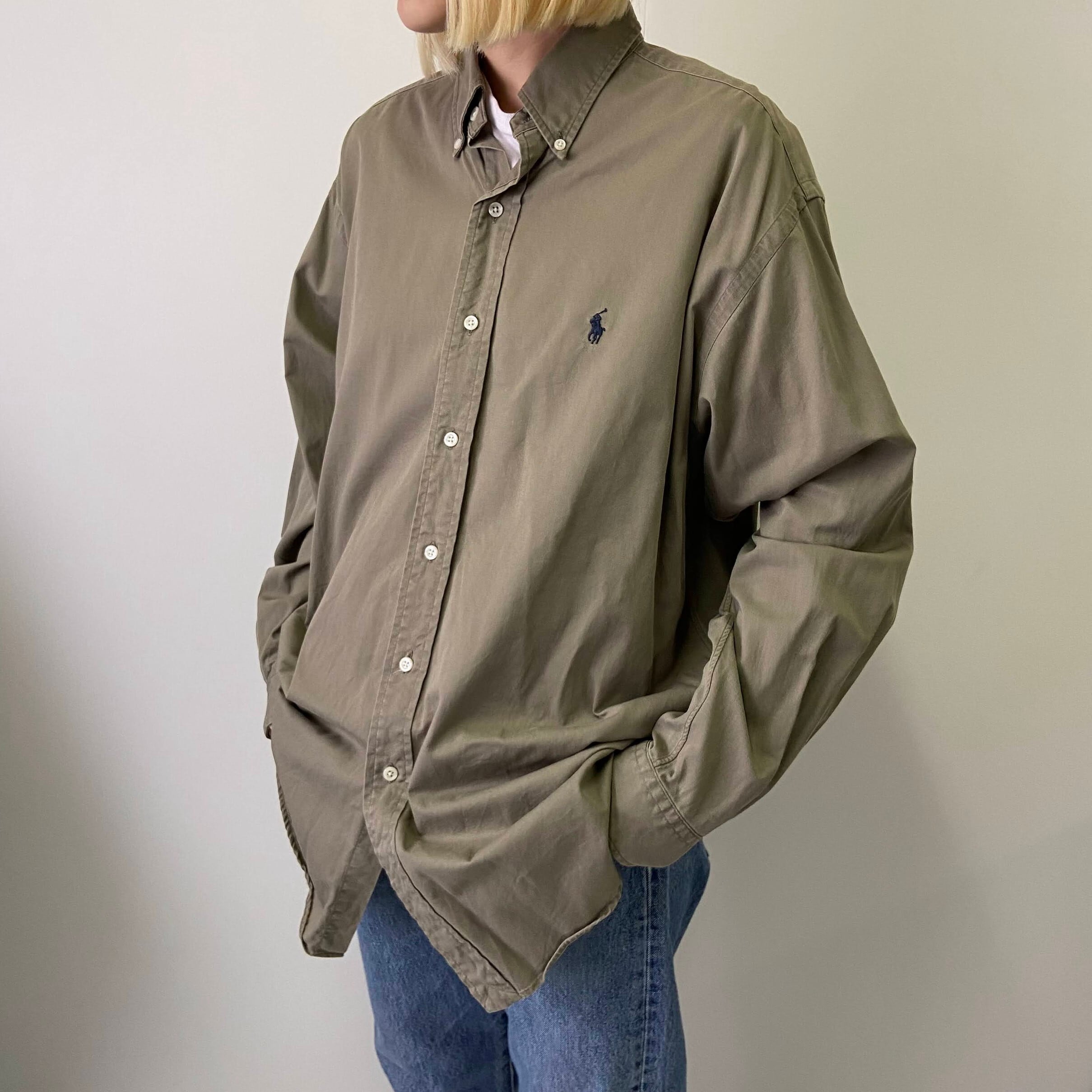 Ralph Lauren ラルフローレン BLAKE 長袖 ボタンダウンシャツ メンズM