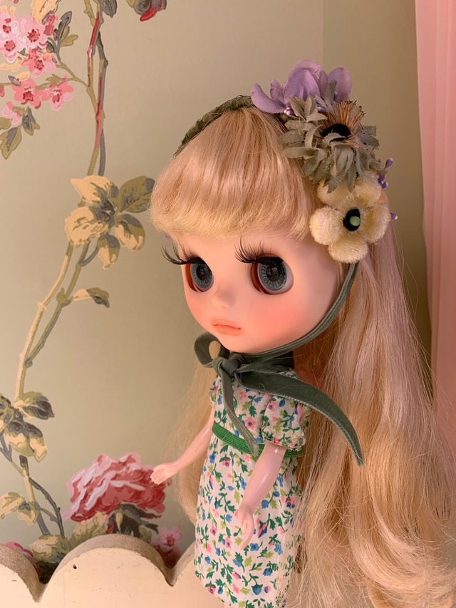 ブライスのヘッドドレス　イエローのお花 (210807)