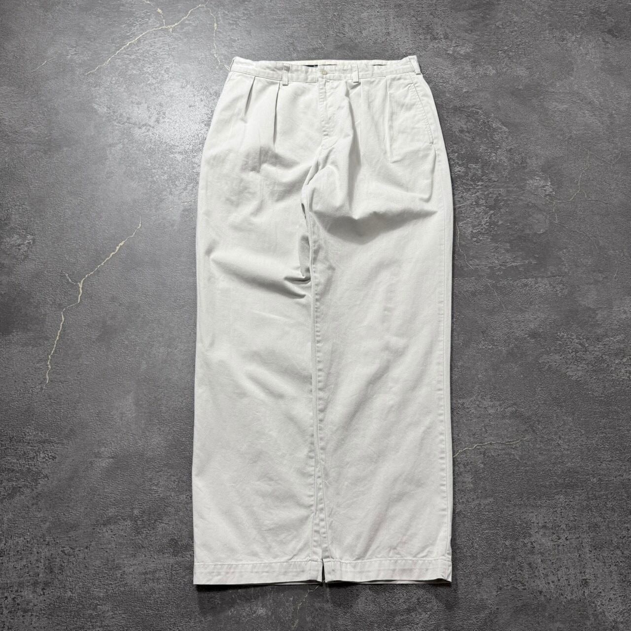 90s Polo by Ralph Lauren Andrew Pant off white w34 ポロチノ