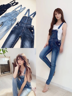 mocoa's denimサロペット ￥9,200+tax