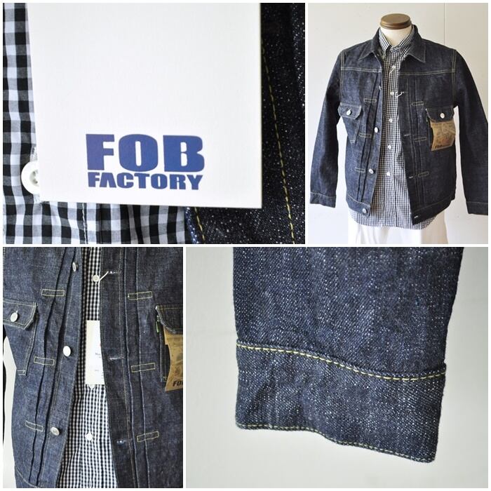 FOBFACTORY FOB エフオービーファクトリー　 F2378 　G3 　セルヴィッチデニム 　2ND ジャケット　Gジャン |  bluelineshop powered by BASE