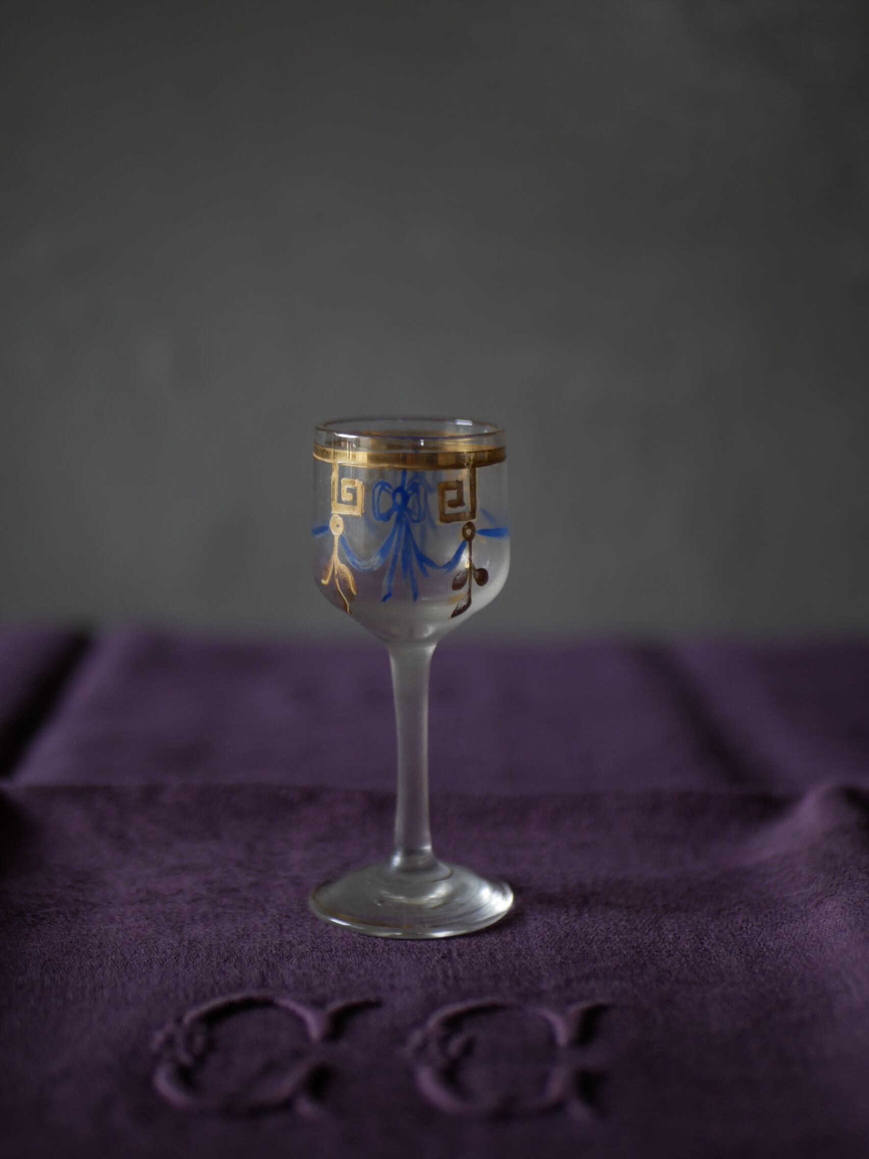 エナメルシリーズ part.4(c) リキュールグラス フランスアンティーク アンティークのある暮らし