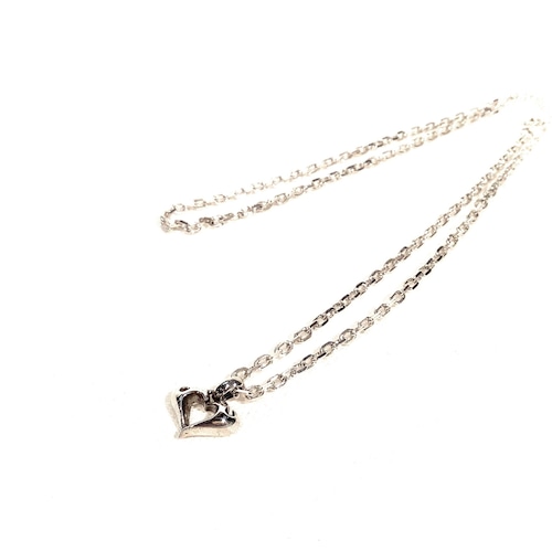 THIRTEENDESIGNS サーティーンデザインズ　Small Heart 2 Heart Pendant