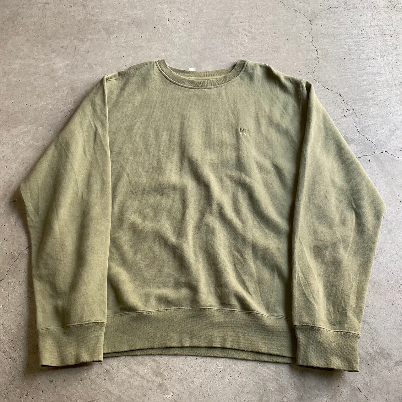 ビッグサイズ Lee リー ワンポイントロゴ 刺繍 スウェット トレーナー メンズ2xl相当 古着 トレーナー カーキ グリーン 大きいサイズ トレーナー Swe30 Sa24 Cave 古着屋 公式 古着通販サイト