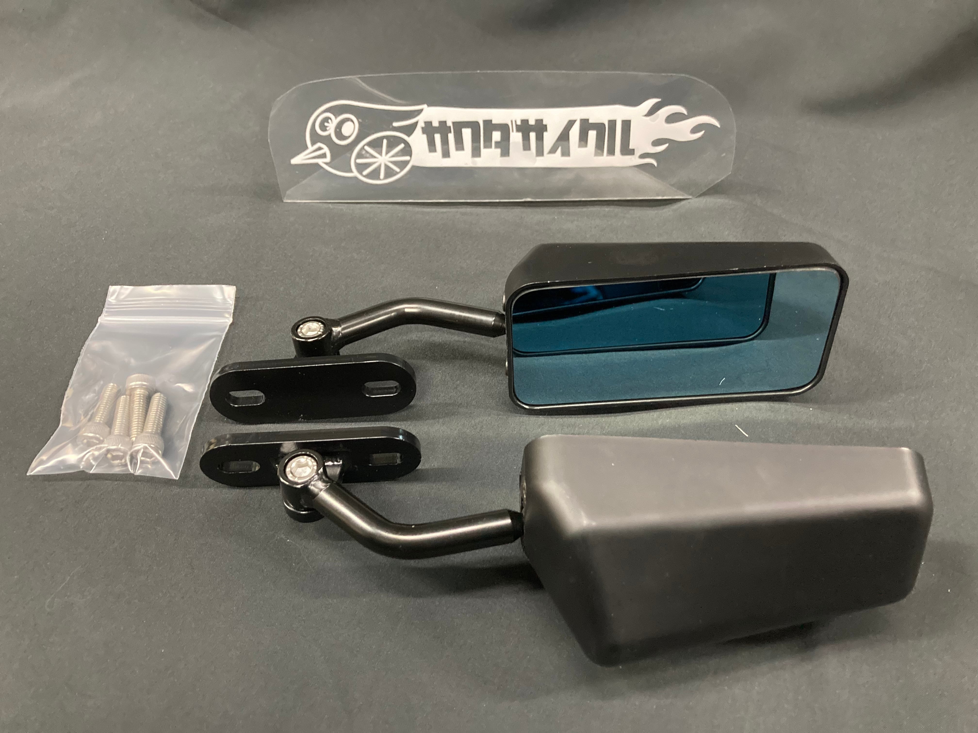 完売しました 限定品 フュージョン専用 ボディマウントミラー ブルーレンズ 左右セット FUSION MF02 - 画像3