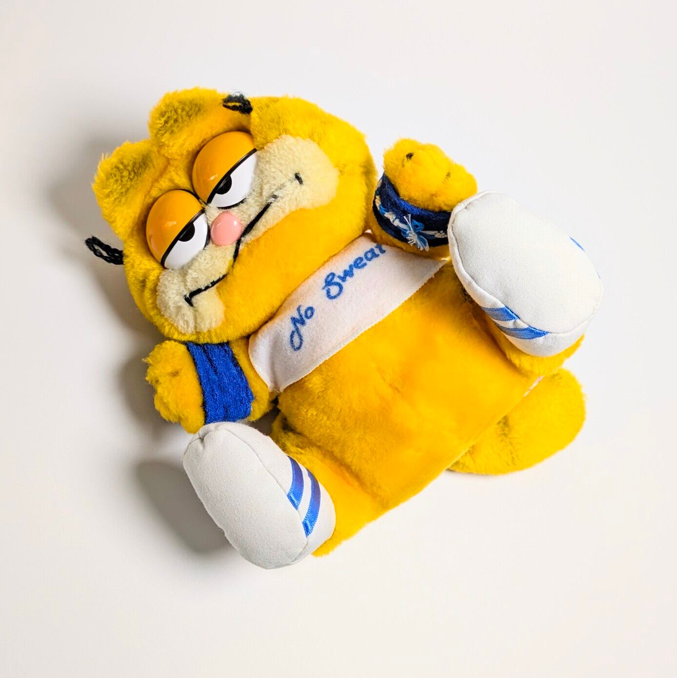 ☆ VINTAGE 1980年代初期 ☆【 Garfield ( ガーフィールド ) 】『 ガーフィールドNo Sweat 』ぬいぐるみ プラッシュ plush 1980年代年製 〚アメリカン雑貨 アメトイ〛