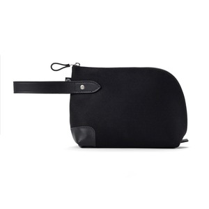 ZIPPED POUCH 3rd / DALBY CANVAS  BLACK