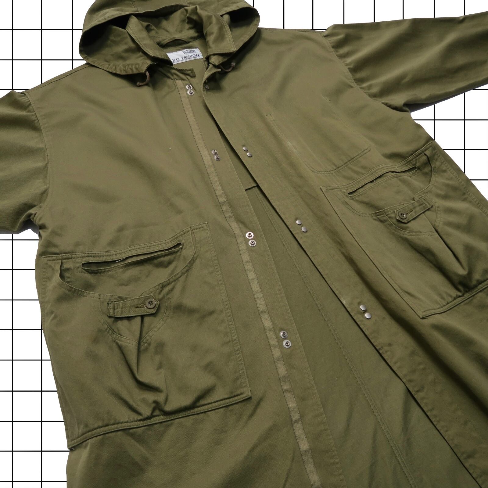 80s~ MARITHE FRANCOIS GIRBAUD M.F.G DESIGN military coat | PAY ID