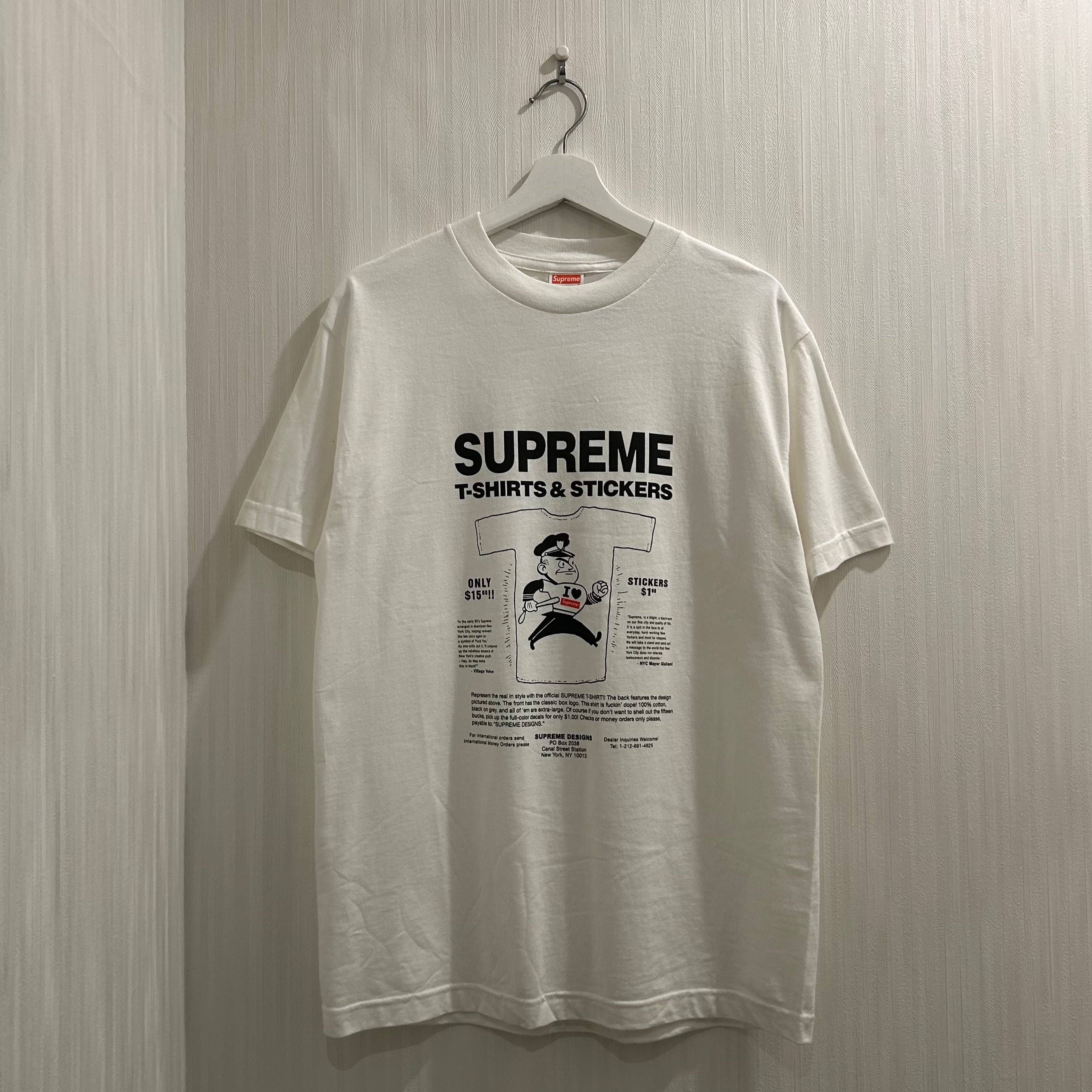 Dead Stock!! 2007s Supreme "STICKERS" T-shirt