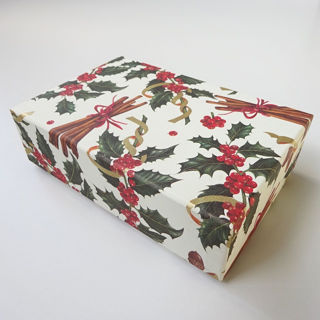 ハガキサイズボックス ROSSI ヒイラギ クリスマス CRT066