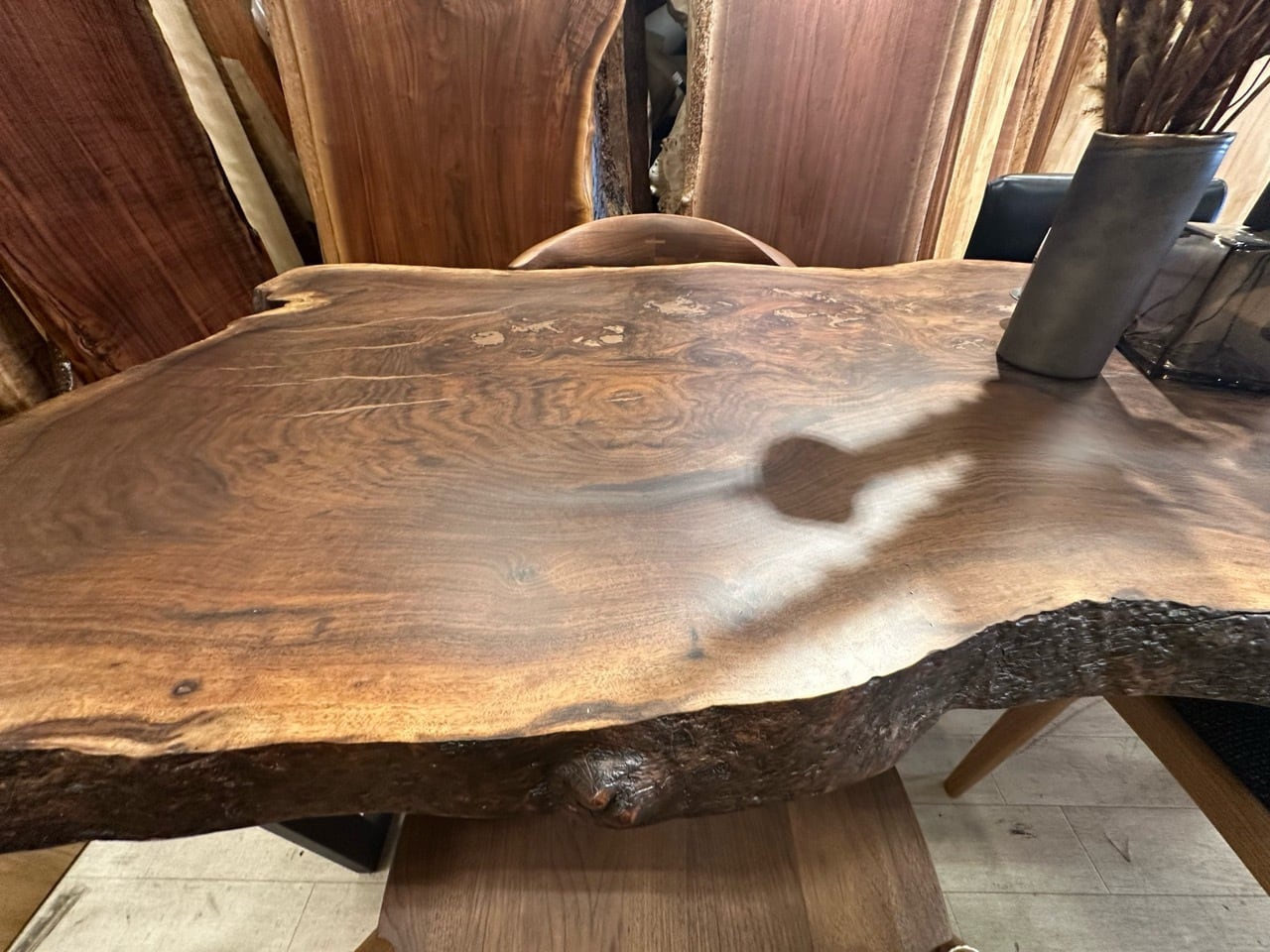 クラロウォールナット・クラスターバール_2050×750-930×40_浅草本店_