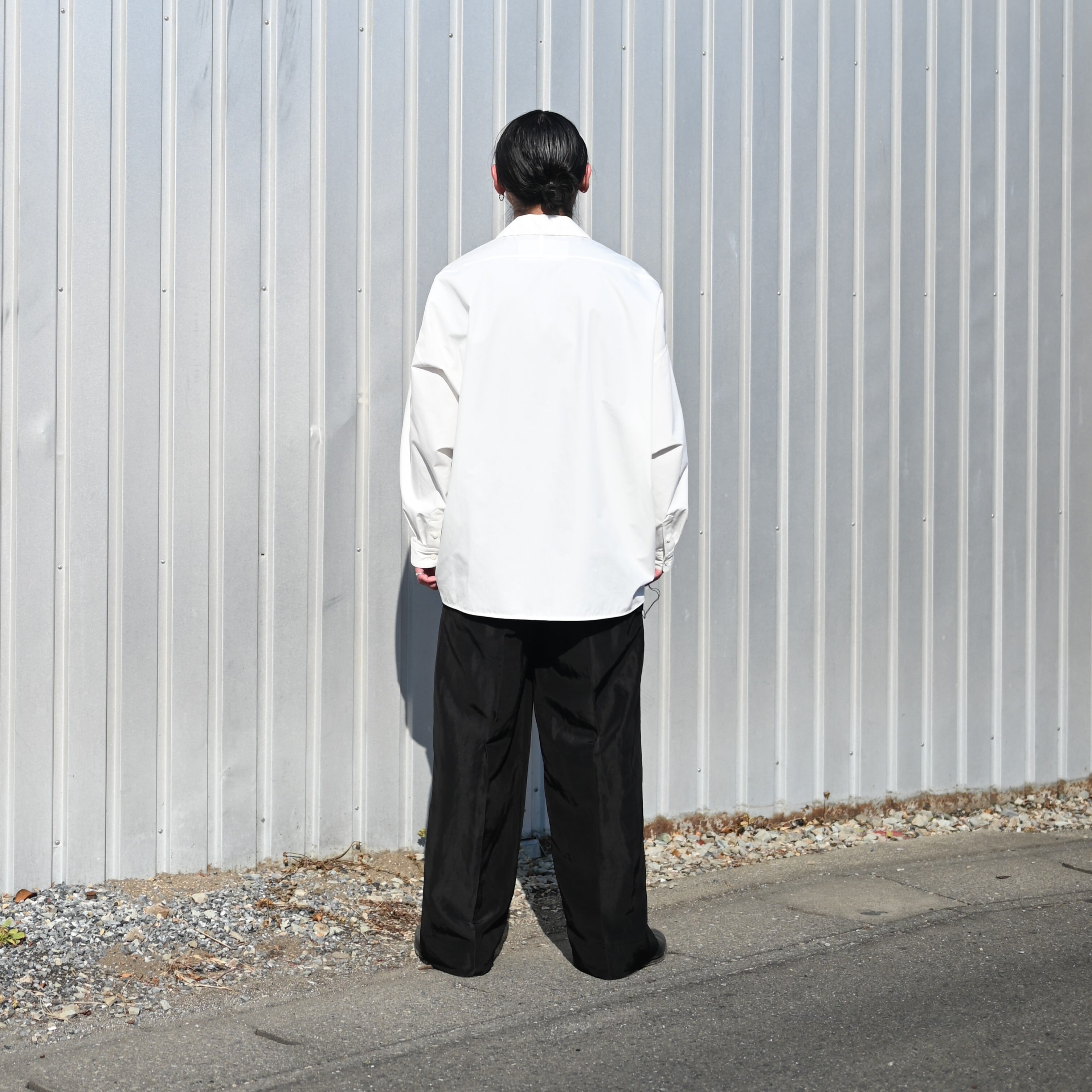 Nonnotte / Draping Open Collar Shirt Type A | GANKO