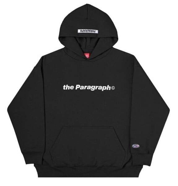 パラグラフ パーカー スウェット プルオーバー 長袖 ザ・パラグラフフーディー ブラック PARAGRAPH THE PARAGRAPH HOOD |  BEES HIGH powered by BASE