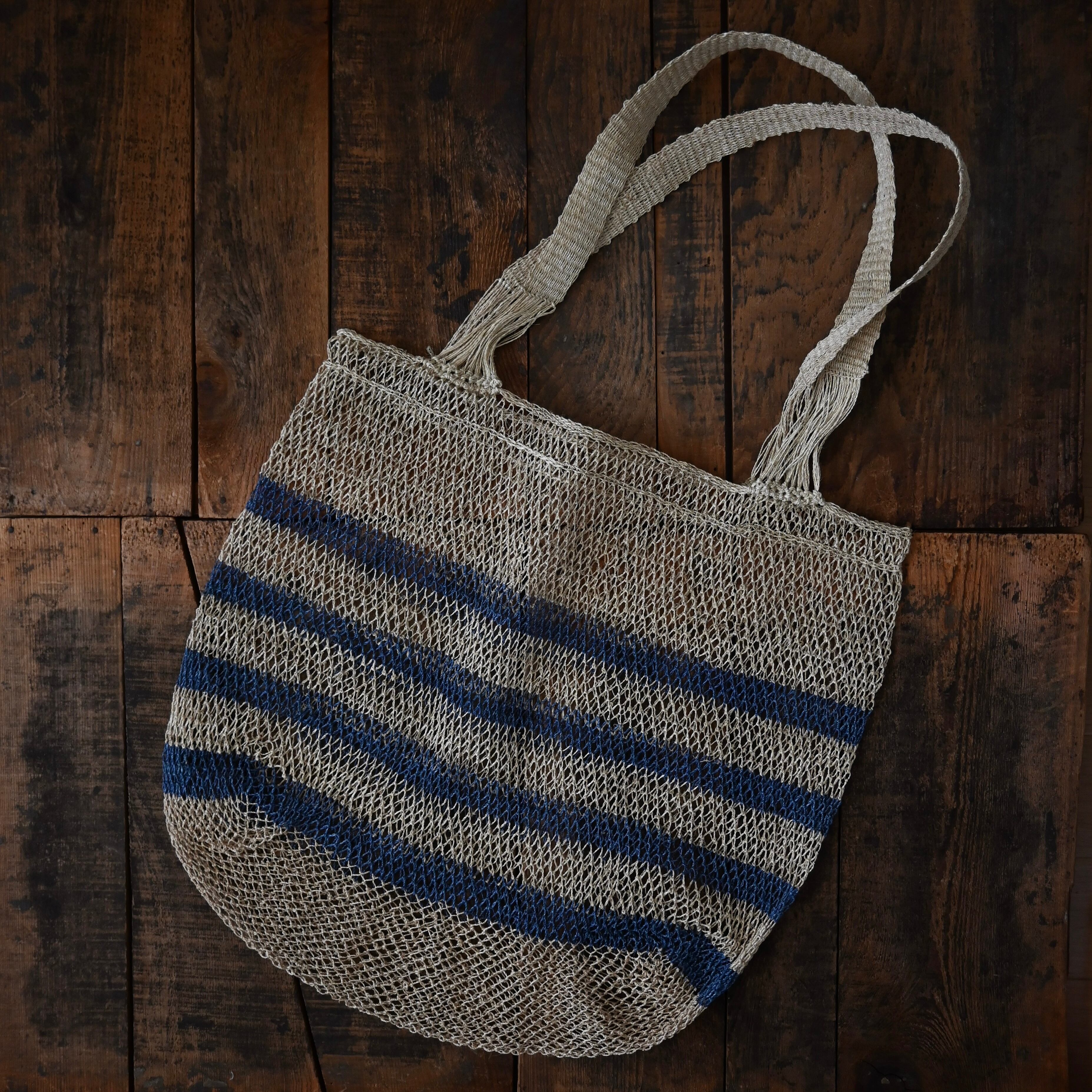 ラオス 葛の手編みバッグ- border - | Pan puri yêe