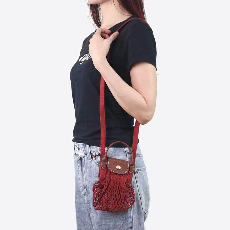 ロンシャン LONGCHAMP ショルダーバッグ レディース ル プリアージュ フィレ L ミニバッグ レッド系 10139 HVH