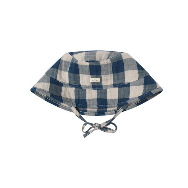 organic zoo(オーガニックズー) ／pottery blue Gingham Bucket Sun Hat