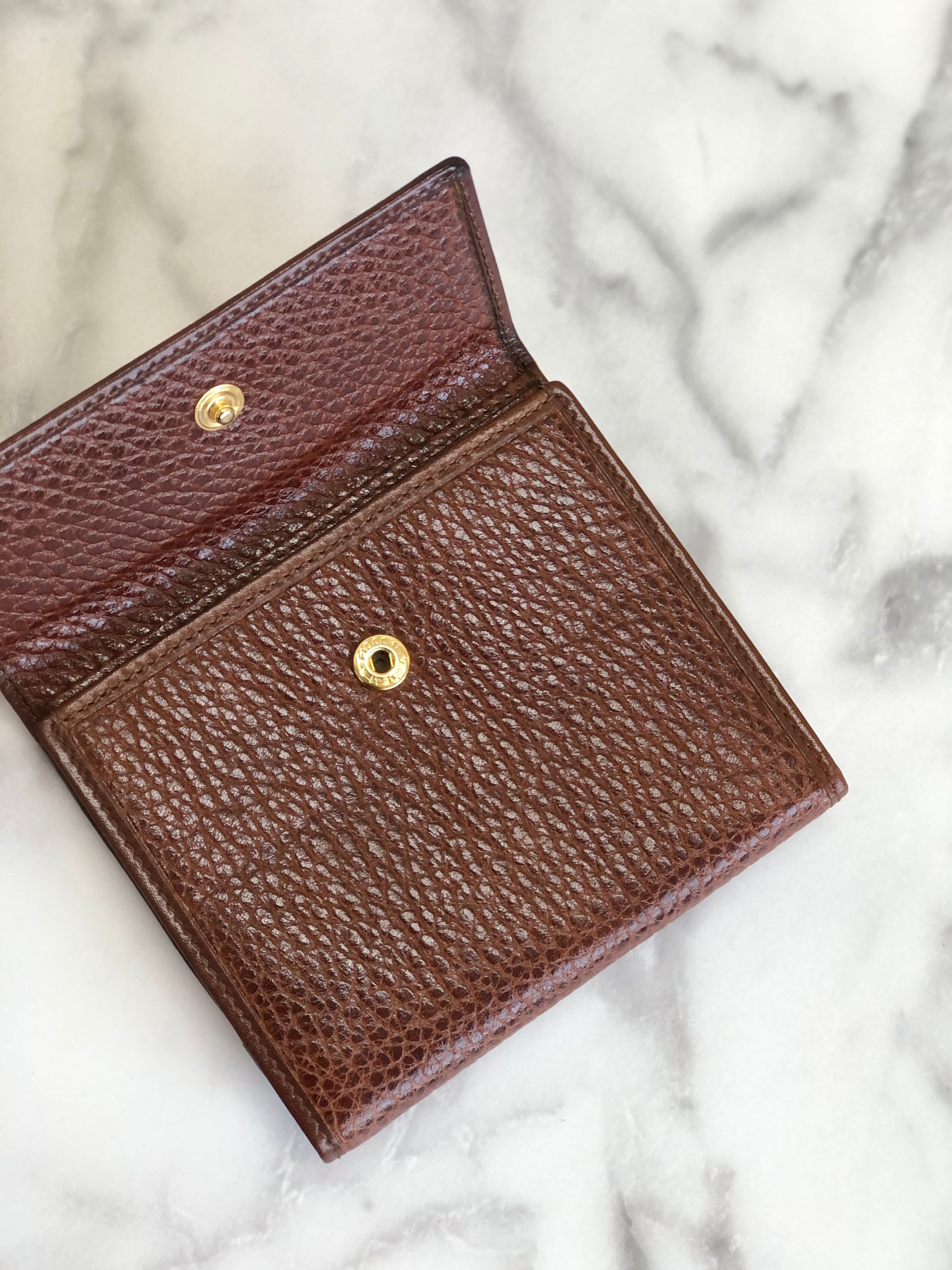 CELINE セリーヌ ロゴ コンビレザー コンパクトウォレット 財布