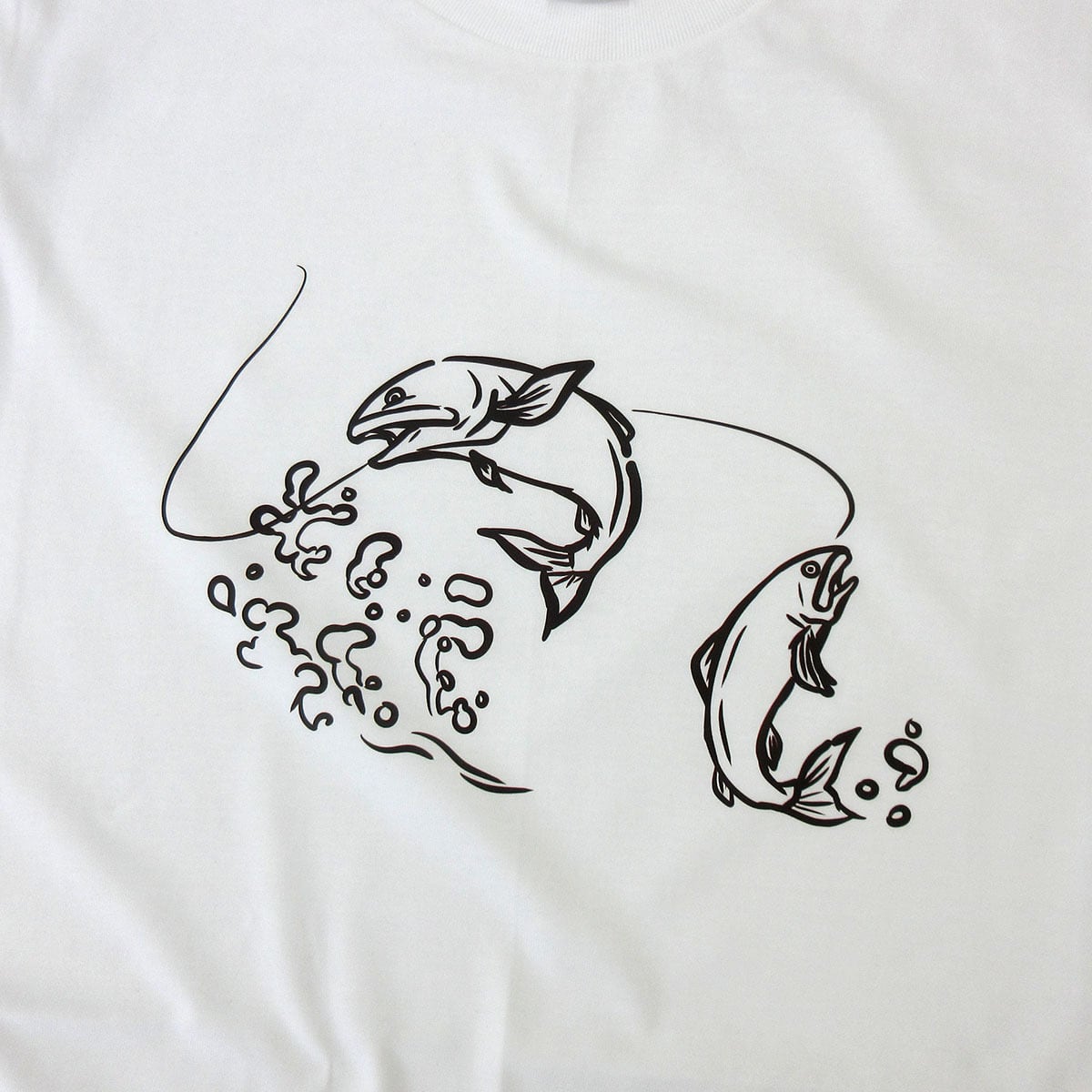 選べるデザイン 鮎 友釣り 線画 アユ Tシャツ rf23 半袖・長袖 渓流釣り フィッシング 釣り好き 釣り人 誕生日 父の日 敬老の日 ギフト プレゼント