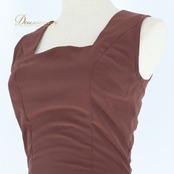 フラメンコ 衣装 トップス ブラウス 茶色 無地 タンクトップ ダンス パーティ 発表会 舞台 シンプル パーティ 衣裳 ブラウン系 ステージ コスチューム ダンスウェア レディース フォーマル ダンス パフォーマンス 衣服
