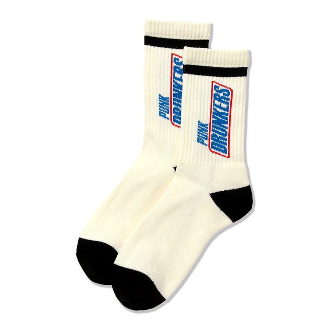 PUNKDRUNKERS / ドランカーズソックス / WHITE