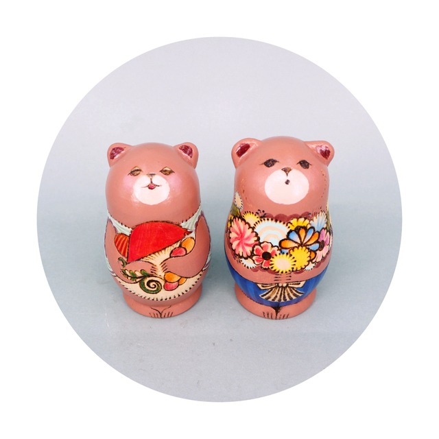 《 ta-nya 》ちいさなくまちゃん　マトリョーシカ　1個型