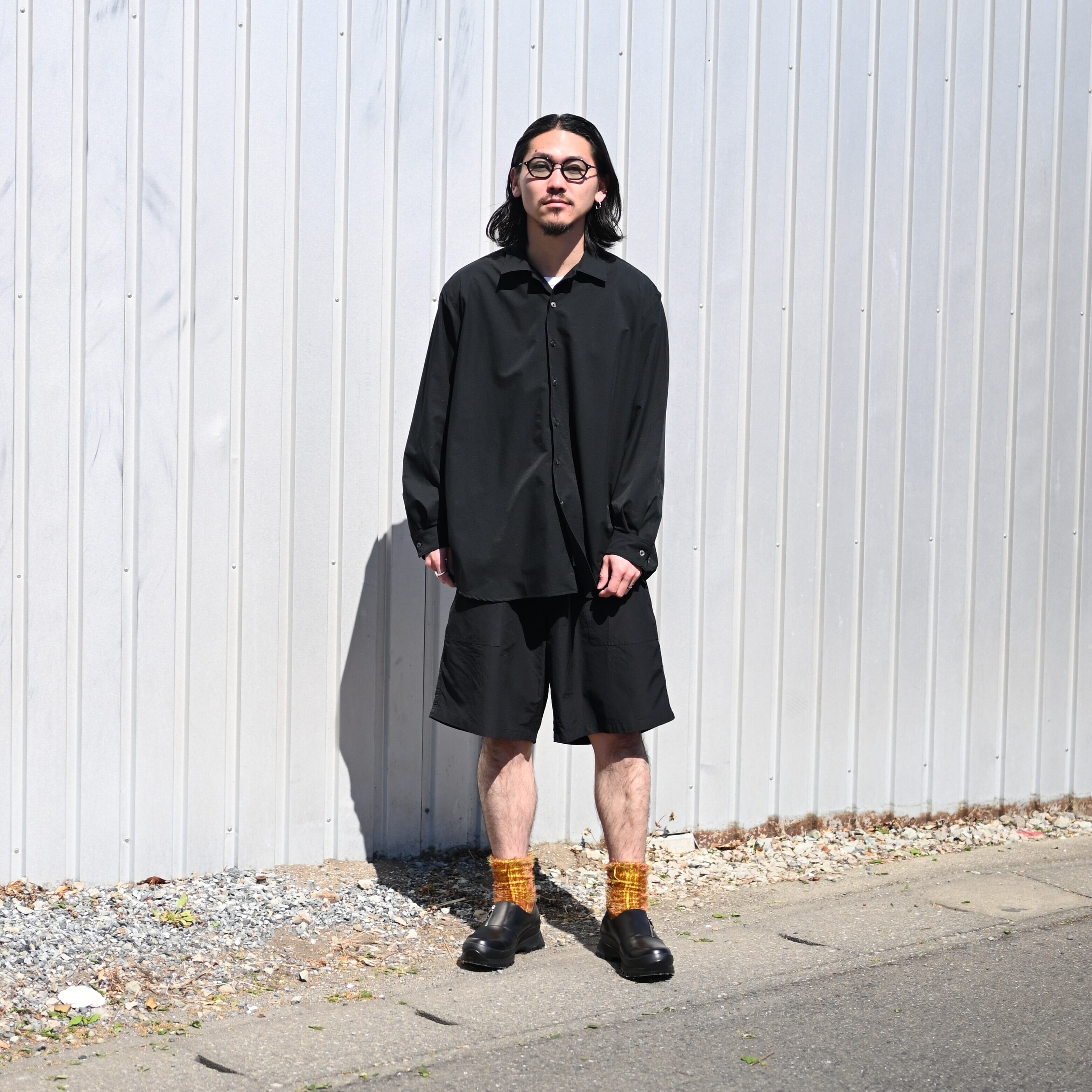 THE DAY / QUICK DRY STRETCH OPEN COLLAR SHIRT | GANKO